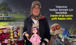 Yeğenine hediye vermek için başladığı Japon el işi sanatı gelir kapısı oldu