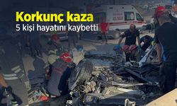 Korkunç kaza: 5 kişi hayatını kaybetti