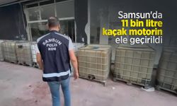 Samsun'da 11 bin litre kaçak motorin ele geçirildi