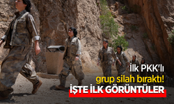 İlk PKK'lı grup silah bıraktı! İşte ilk görüntüler
