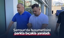 Samsun'da husumetlisini parkta bıçakla yaraladı