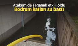 Atakum’da sağanak etkili oldu: Bodrum katları su bastı