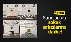 Samsun'da sokak satıcılarına darbe! 6 gözaltı