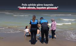 Polis sahilde görev başında: "Tedbir elimde, hayatım güvende"