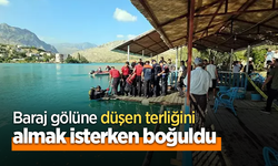 Baraj gölüne düşen terliğini almak isterken boğuldu