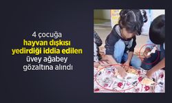 4 çocuğa hayvan dışkısı yedirdiği iddia edilen üvey ağabey gözaltına alındı
