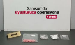 Samsun'da uyuşturucu operasyonu: 7 gözaltı