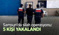 Samsun'da silah operasyonu: 5 kişi yakalandı