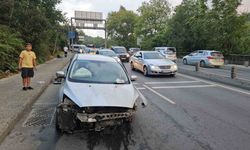 aşırı hız kaza getirdi: 1 yaralı
