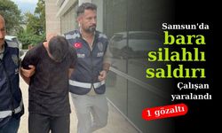 Samsun'da bara silahlı saldırı: Çalışan yaralandı, 1 gözaltı.