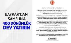 Baykar Samsun Tekkeköy Yatırım