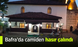 Bafra’da camiden hasır çalındı.