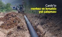 Canik’te merkez ve kırsalda yol çalışması