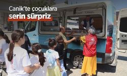 Canik’te çocuklara serin sürpriz