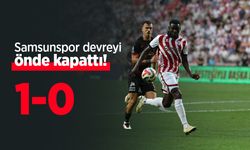 Samsunspor devreyi önde kapattı! Samsunspor 1-0 Gençlerbirliği