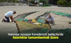 Hamsiye susayan Karadenizli balıkçılarda hazırlıklar tamamlanmak üzere