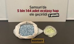 Samsun'da 5 bin 144 adet ecstasy hap ele geçirildi: 2 gözaltı