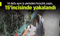 14 defa aynı iş yerinden hırsızlık yaptı, 15’incisinde yakalandı.