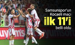 Kocaelispor – Samsunspor Maçı İlk 11’leri Açıklandı