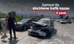 Samsun'da zincirleme trafik kazası: 6 yaralı