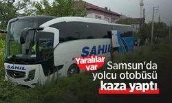 Samsun'da yolcu otobüsü kaza yaptı: Yaralılar var