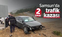 Samsun'da trafik kazası: 2 yaralı