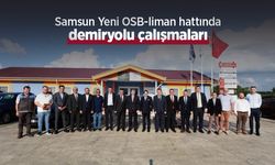 Samsun Yeni OSB-liman hattında demiryolu çalışmaları