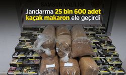Jandarma 25 bin 600 adet kaçak makaron ele geçirdi