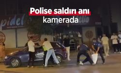 Polise saldırı anı kamerada