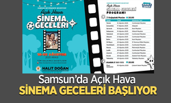 Samsun’da Açık Hava Sinema Geceleri başlıyor