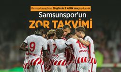 Kırmızı beyazlılar, 16 günde 5 kritik maça çıkacak: Samsunspor'un ZOR TAKVİMİ