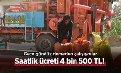 Saatlik ücreti 4 bin 500 TL! Gece gündüz demeden çalışıyorlar