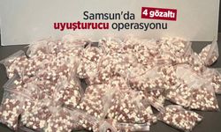 Samsun'da uyuşturucu operasyonu: 4 gözaltı