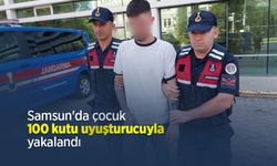 Samsun'da çocuk 100 kutu uyuşturucuyla yakalandı