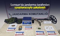 Samsun'da jandarma tarafından uyuşturucuyla yakalandı