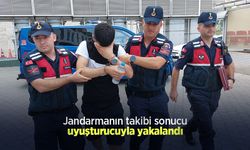 Jandarmanın takibi sonucu uyuşturucuyla yakalandı