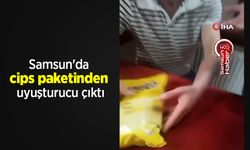 Samsun'da cips paketinden uyuşturucu çıktı