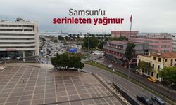 Samsun'u serinleten yağmur