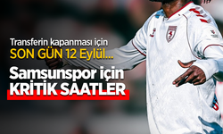 Transferin kapanması için SON GÜN 12 Eylül ...  Samsunspor için KRİTİK SAATLER