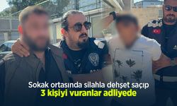 Sokak ortasında silahla dehşet saçıp 3 kişiyi vuranlar adliyede