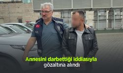 Annesini darbettiği iddiasıyla gözaltına alındı