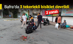 Bafra’da 3 tekerlekli bisiklet devrildi: 2 yaralı