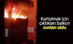 Kurtulmak için çıktıkları balkon sonları oldu