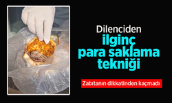 Dilenciden ilginç para saklama tekniği.