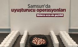 Samsun'da uyuşturucu operasyonları: Binlerce ecza ele geçirildi