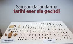 Samsun’da jandarma tarihi eser ele geçirdi