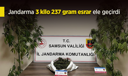 Jandarma 3 kilo 237 gram esrar ele geçirdi.