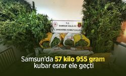 Samsun’da 57 kilo 955 gram kubar esrar ele geçti