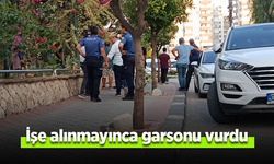 İşe alınmayınca garsonu vurdu.