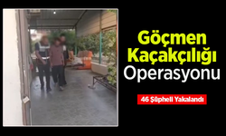 Göçmen Kaçakçılığı Operasyonu: 46 Şüpheli Yakalandı